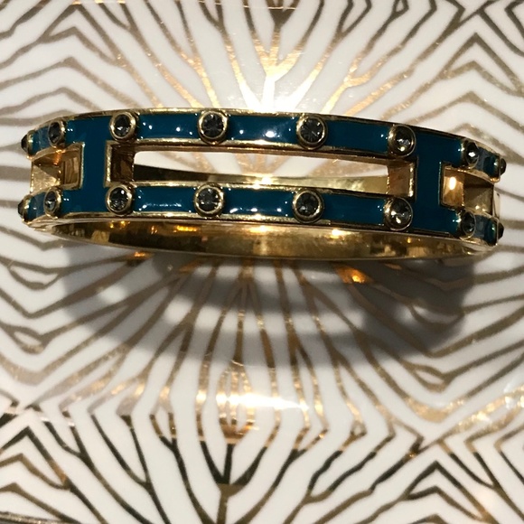 J.Crew Teal Bangle Bracelet - Picture 2 of 3